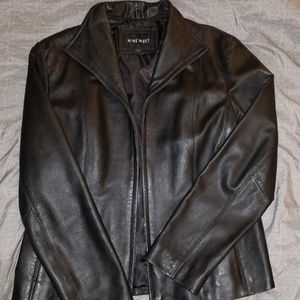NINE WEST black leather jacket